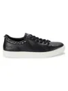 ZADIG & VOLTAIRE MEN'S FRED STUDDED LEATHER SNEAKERS
