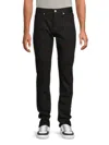 Zadig & Voltaire Logo-patch Straight-leg Jeans In Noir