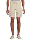 Zadig & Voltaire Men's Pixels Linen Shorts In Natural