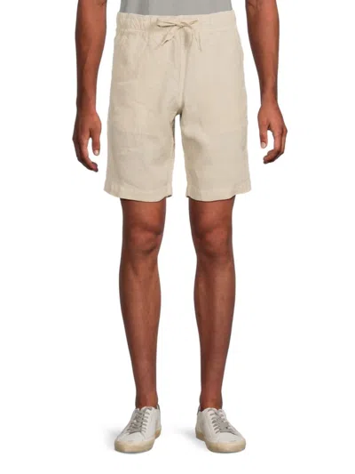 Zadig & Voltaire Men's Pixels Linen Shorts In Natural