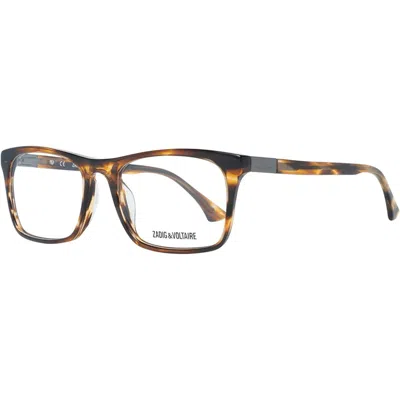 Zadig & Voltaire Men' Spectacle Frame  Vzv019 5209rs Gbby2 In Brown