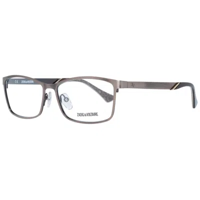 Zadig & Voltaire Men' Spectacle Frame  Vzv049 5508a8 Gbby2 In Gray
