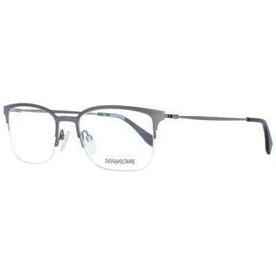 Zadig & Voltaire Men' Spectacle Frame  Vzv136 520h68 Gbby2 In Gray