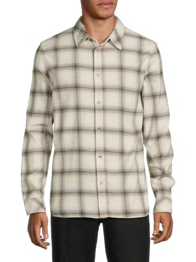 Zadig & Voltaire Men's Stan Plaid Shirt In Sable Brown