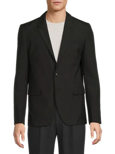 Zadig & Voltaire Men's Viks Solid Virgin Wool Blend Blazer In Noir