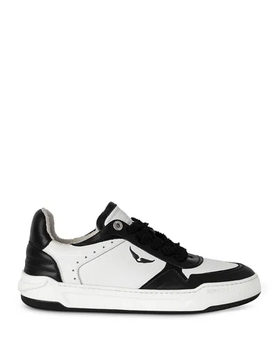 ZADIG & VOLTAIRE MEN'S WINGS LEATHER SNEAKERS