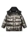 Zadig & Voltaire Metallic-effect Hooded Padded Jacket In Metallic