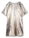 Zadig & Voltaire Metallic-finish Dress In Gold
