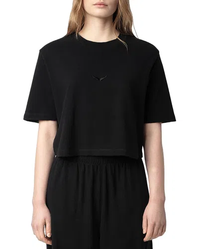 ZADIG & VOLTAIRE MILA CROPPED TEE