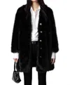 Zadig & Voltaire Milas Faux-fur Coat In Black