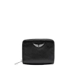 Zadig & Voltaire Mini Grained Leather Zip Wallet