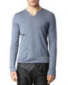 Zadig & Voltaire Monastir Wool Sweater In Stormy
