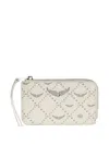 Zadig & Voltaire Monogram Card Holder In White