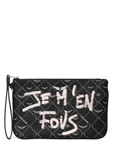 Zadig & Voltaire Monogram Clutch Bag