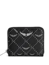 Zadig & Voltaire Monogram-pattern Wallet In Black