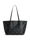 Zadig & Voltaire Monogram Shopper Bag In Black