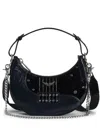 Zadig & Voltaire Moonrock Leather Bag In Noir
