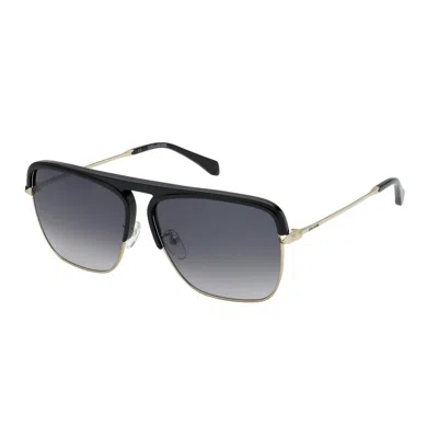 Zadig & Voltaire Multicolor Metal Sunglasses In Black