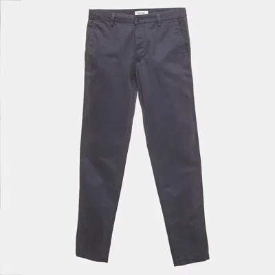 Pre-owned Zadig & Voltaire Navy Blue Gabardine Patrick Chino Trousers S