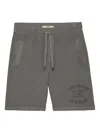 Zadig & Voltaire Organic-cotton Track Shorts In Grey