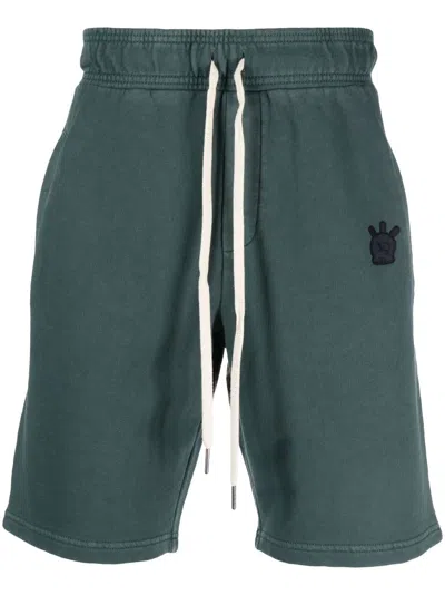 Zadig & Voltaire Party Skull Track Shorts In Green
