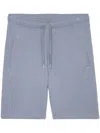 Zadig & Voltaire Party Slub Track Shorts In Blue