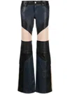 Zadig & Voltaire Paulin Panelled Flared Trousers In Black