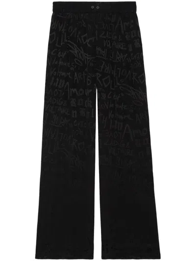 Zadig & Voltaire Pin Trousers In Black