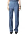 Zadig & Voltaire Pistol Flared Hem Pants In Surf