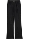 Zadig & Voltaire Womens Pistol Flared-leg Wool Trousers Encre In Black
