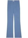 Zadig & Voltaire Womens Pistol Flared-leg Mid-rise Stretch-woven Trousers Surf In Blue