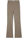 Zadig & Voltaire Womens Camel Pistol Polka-dot Flared-leg Stretch-woven Trousers In Neutrals