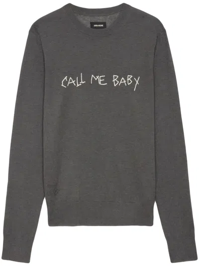 Zadig & Voltaire Pravis Jumper In Anthracite
