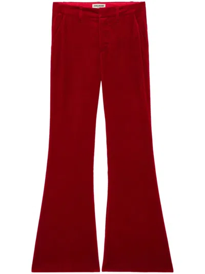Zadig & Voltaire Prevy Trousers In Velvet