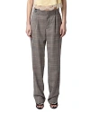 ZADIG & VOLTAIRE PURA CHECKED WOOL PANTS
