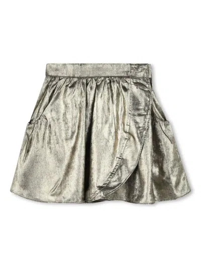 Zadig & Voltaire Kids' Ra-ra Skirt In Gold