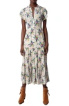 ZADIG & VOLTAIRE RAZY SOFT BOUQUET TULIP SLEEVE DRESS