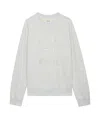 Zadig & Voltaire Womens Gris Chine Clai Upper Rhinestone-text Cotton-jersey Sweatshirt In White