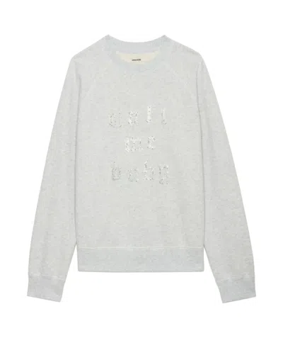ZADIG & VOLTAIRE RHINESTONE-EMBELLISHED SWEATSHIRT