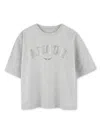 Zadig & Voltaire Rhinestone-embellished T-shirt In Grey