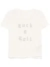 Zadig & Voltaire Rhinestone-slogan T-shirt In Neutrals