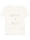 Zadig & Voltaire Rhinestone-slogan T-shirt In Neutrals