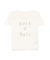 Zadig & Voltaire Womens Ecru Crystal-embellished Short-sleeved Linen T-shirt In White