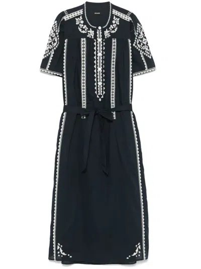 ZADIG & VOLTAIRE RIGY MIDI DRESS
