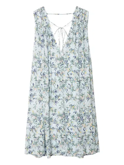 Zadig & Voltaire Short Dress In Viscose In Blue
