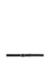 Zadig & Voltaire Rise Croc Embossed Belt In Black