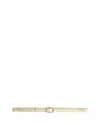Zadig & Voltaire Rise Croc Embossed Belt In Flash