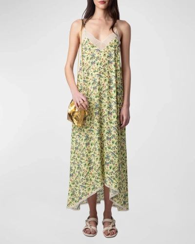 Zadig & Voltaire Risty Small Garden Slipdress In Cedra