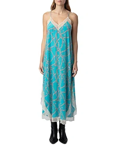 Zadig & Voltaire Ristyl Cdc Chaines Dress In Aqua