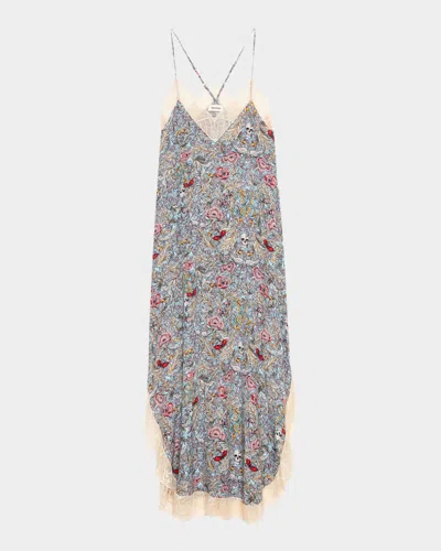 ZADIG & VOLTAIRE RISTYL SOFT BRITISH FLOWERS DRESS